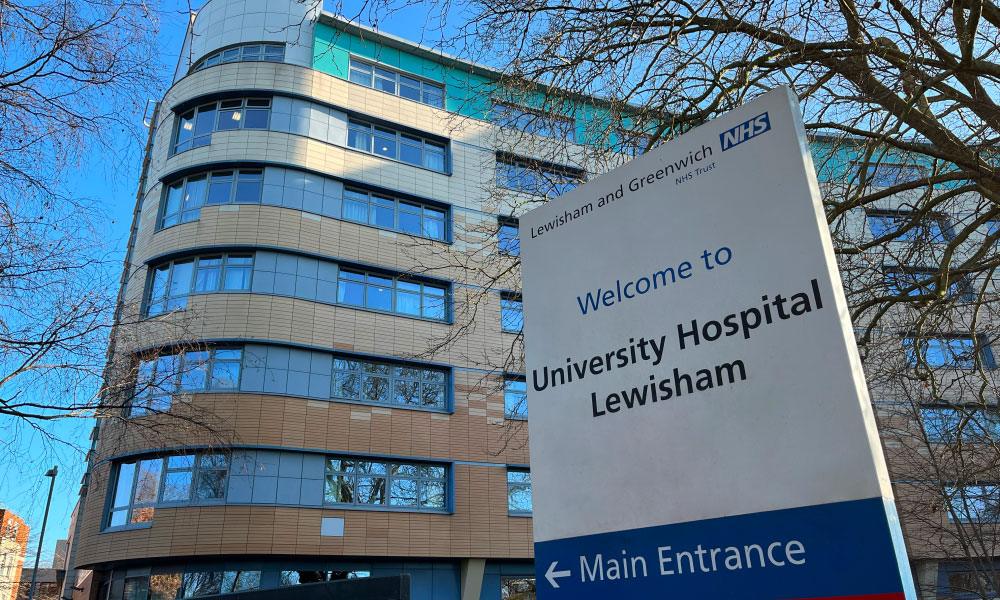 Lewisham Hospital, where Dr Sarwar began treating hyperhidrosis