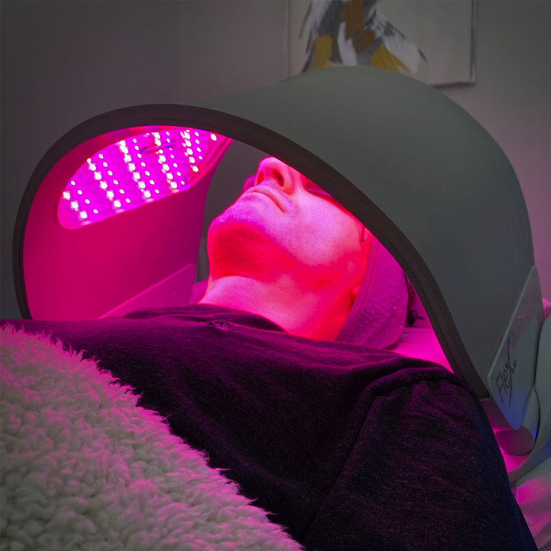 Man receiving a HydraFacial treatment in London