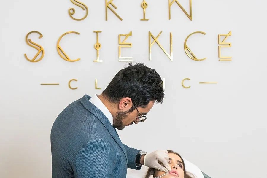 Lip filler treatment at Skin Science Clinic
