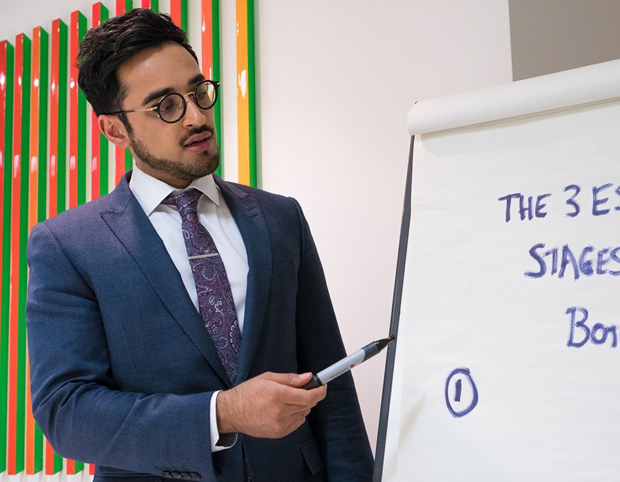 Dr Adil Sarwar teaching a Baby Botox training course in London