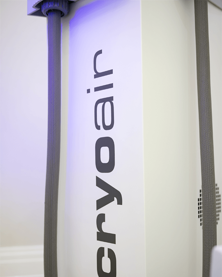 The cryotherapy machine at Skin Science Clinic in London
