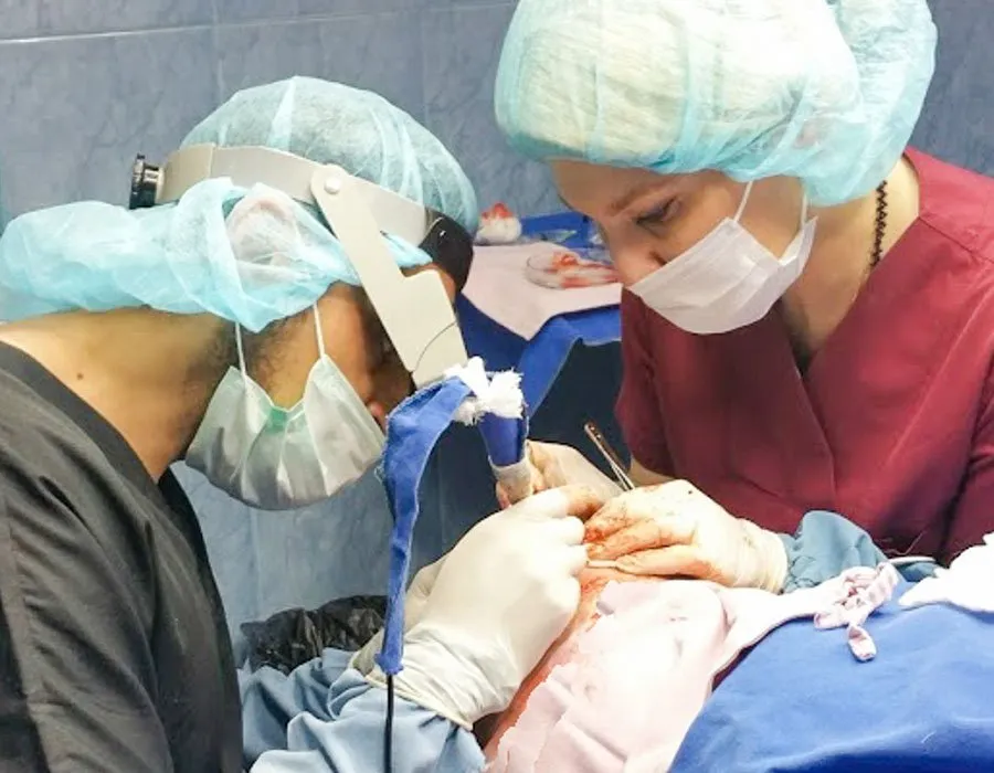 Hair transplant operation with Dr Adil Sarwar in London