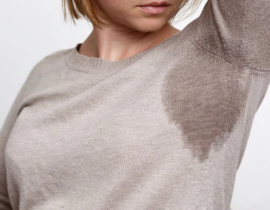 Patient with hyperhidrosis at Skin Science Clinic