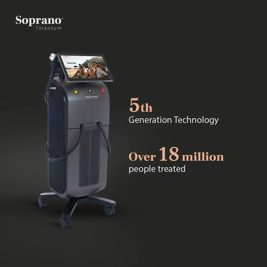 The Soprano Titanium — the world’s most advanced laser hair removal system
