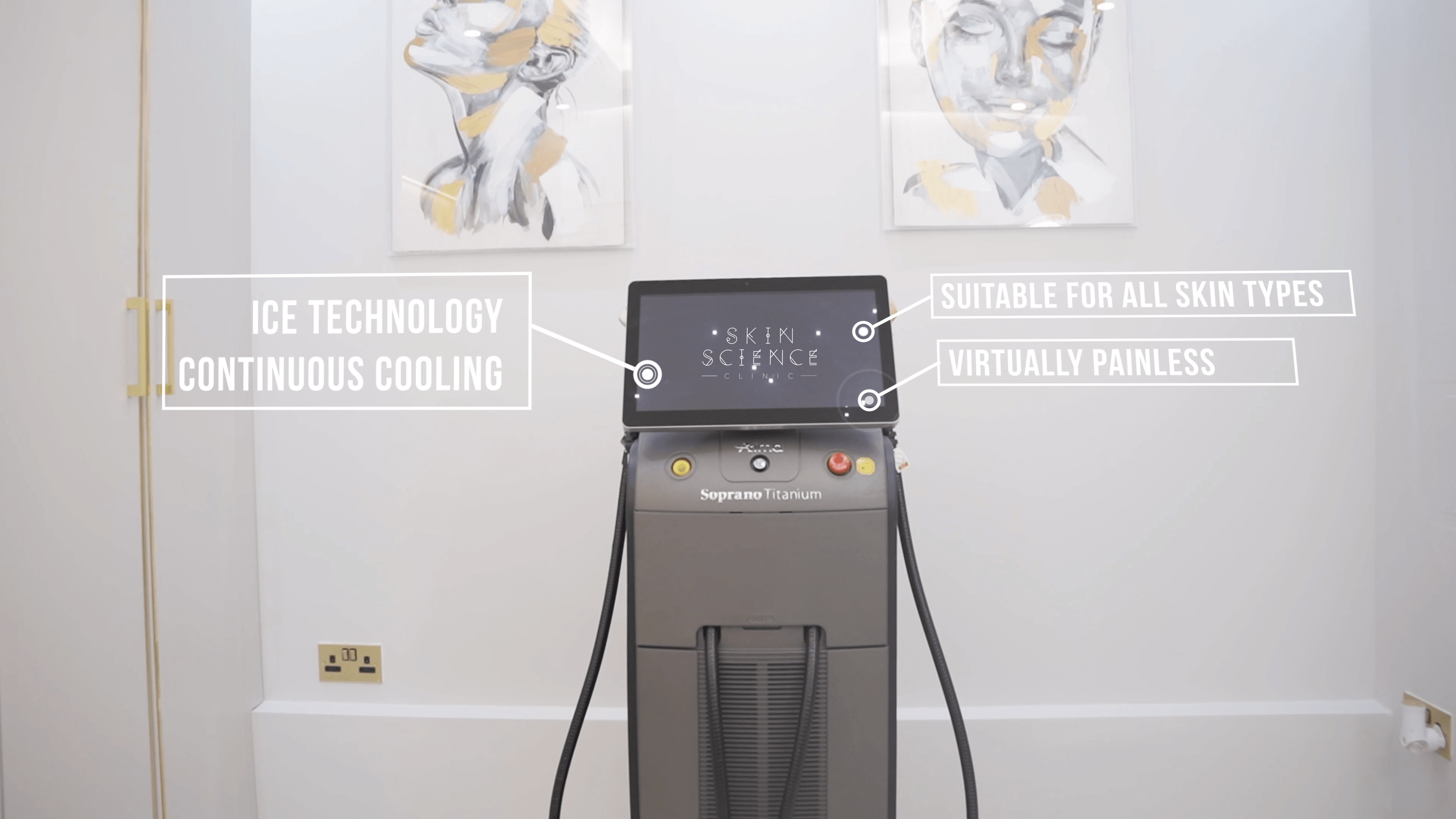 Laser hair removal technology at Skin Science Clinic