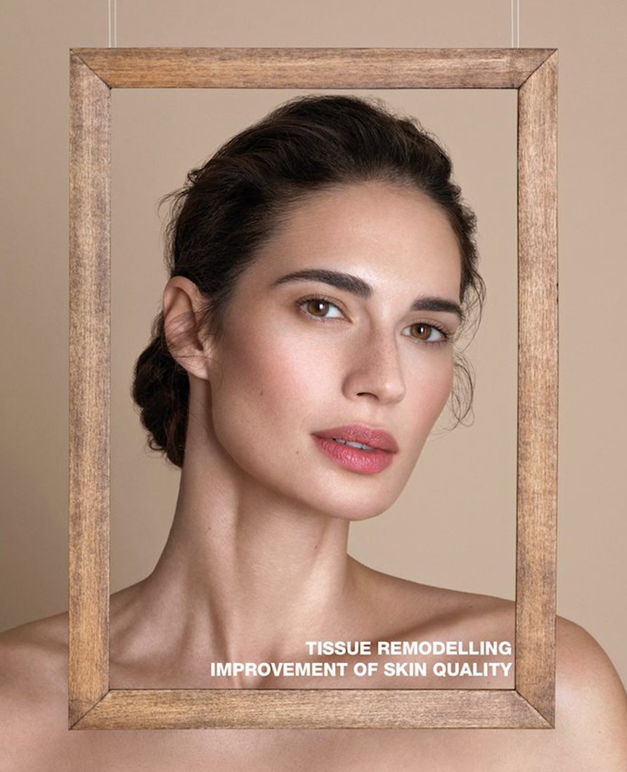 Profhilo promotional artwork — tissue remodelling and improvement of skin quality