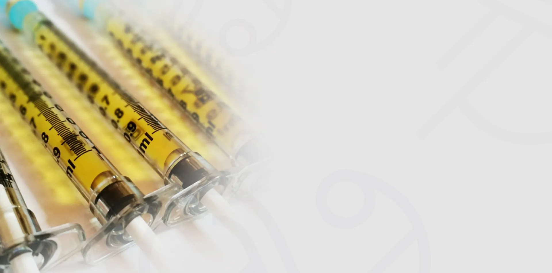 Platelet-rich plasma drawn into syringes at Skin Science Clinic